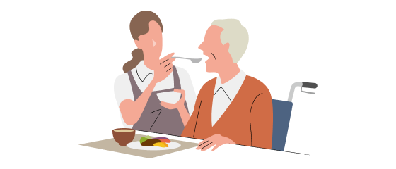 食事・トイレ・入浴などの介助・アドバイス